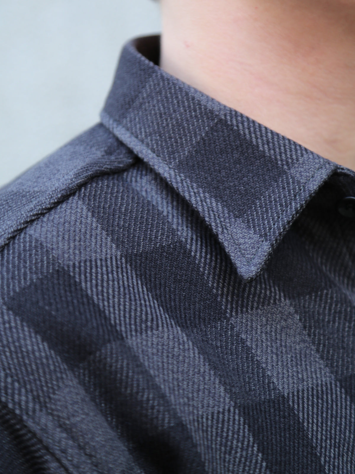 The Real McCoy's 8HU Twisted-Yarn Buffalo Check Flannel Shirt – Black/Charcoal (MS24102)