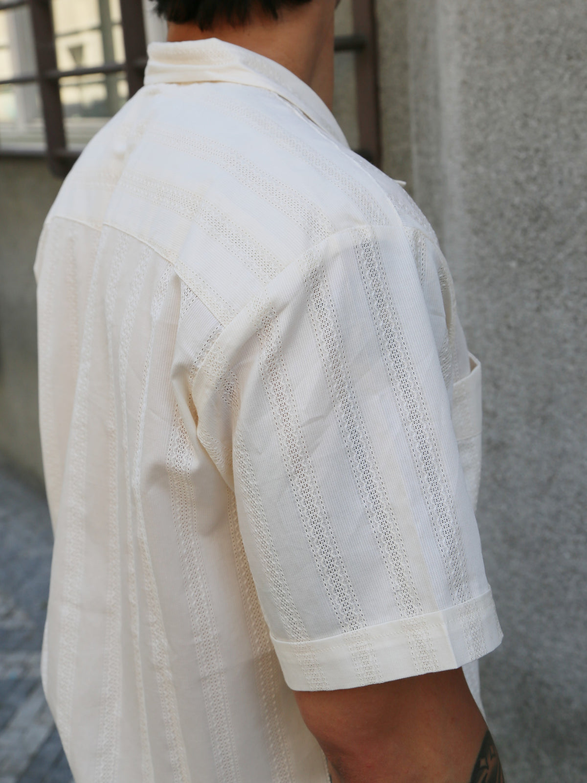 The Real McCOY's Joe McCoy Cuban Shirt S/S – Ecru (MS26007-012)