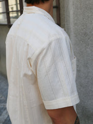 The Real McCOY's Joe McCoy Cuban Shirt S/S – Ecru (MS26007-012)