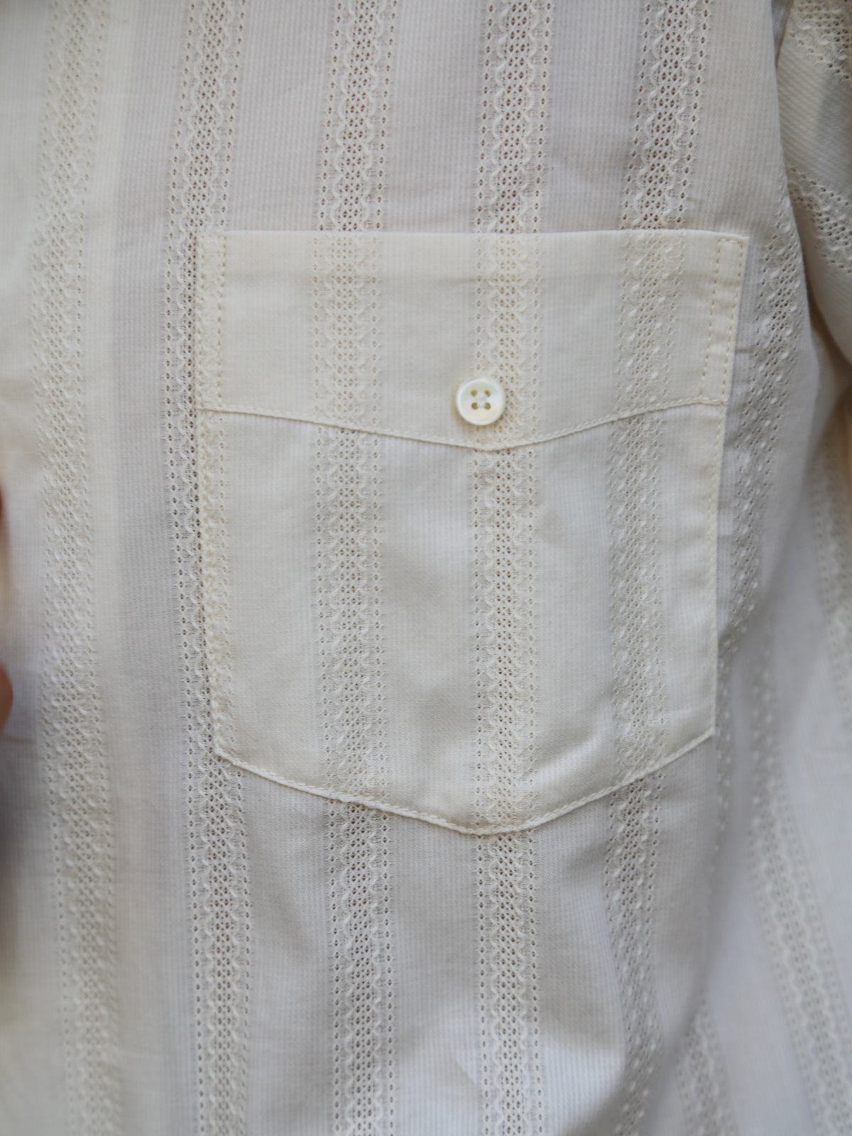 The Real McCOY's Joe McCoy Cuban Shirt S/S – Ecru (MS26007-012)