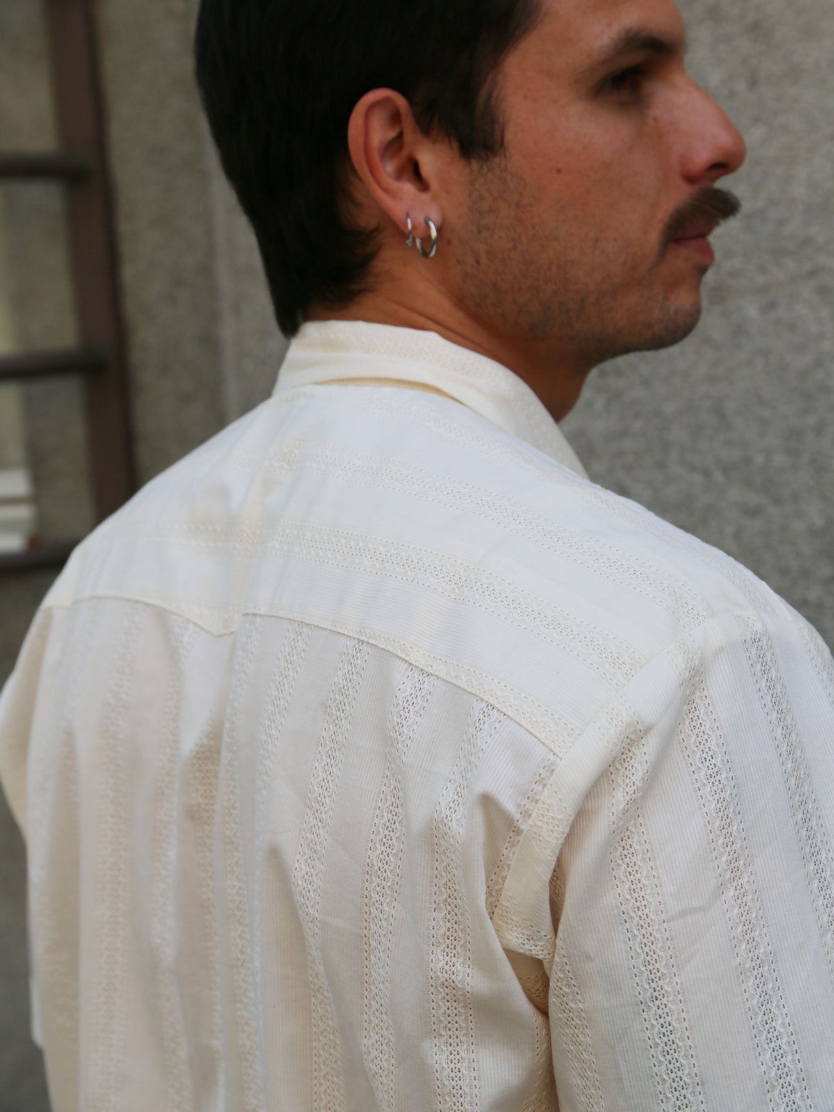 The Real McCOY's Joe McCoy Cuban Shirt S/S – Ecru (MS26007-012)