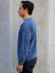 Nudie Jeans Long Sleeve Henley – Washed Blue (131945)