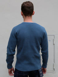 Studio d'Artisan Thermal Long Sleeve Tee – Blue (9936BL)