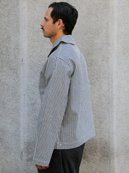 The Real McCOY's U.S. Navy Striped Dungaree Jumper – White/Navy (MJ26004-314)