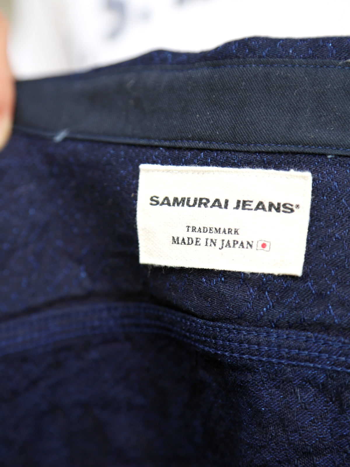 Samurai Jeans Snake Jacquard Work Shirt – Indigo (SSS25-01W)