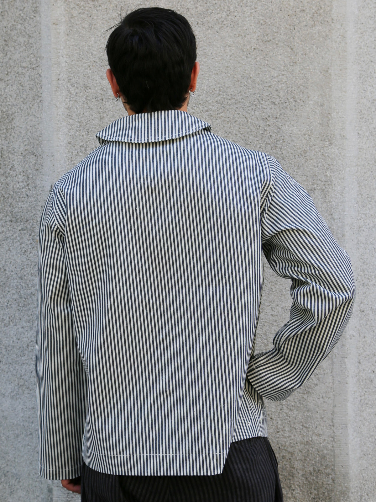 The Real McCOY's U.S. Navy Striped Dungaree Jumper – White/Navy (MJ26004-314)
