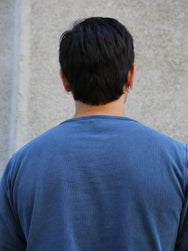 Nudie Jeans Long Sleeve Henley Washed Blue (131945)