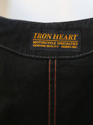 Iron Heart 12oz Wabash/Duck Work Vest – Black/Black (IHV-02-BLK)