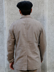 Hansen Garments JOSUF Workwear Blazer – Beige Herringbone Pin (31-57-5)