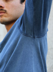 Nudie Jeans Long Sleeve Henley – Washed Blue (131945)