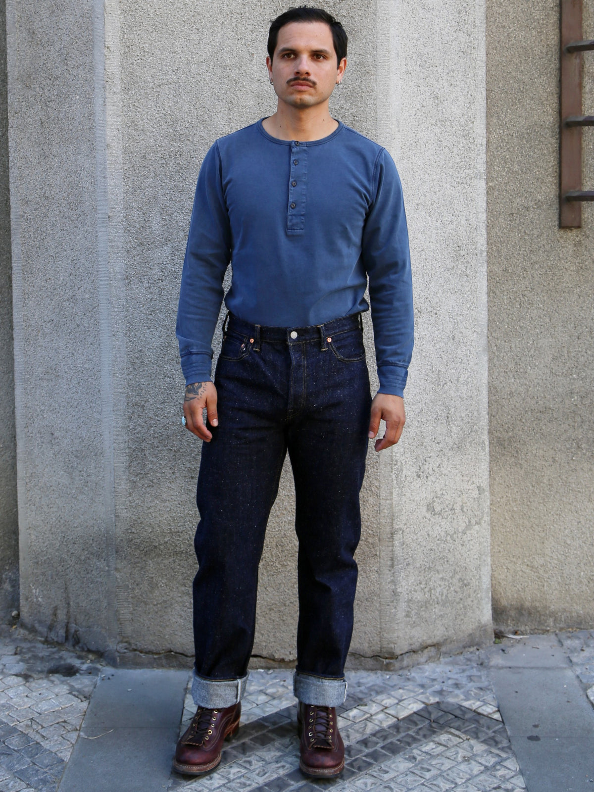 Omoto Denim 16oz Nep Denim Relax Fit Jeans – Indigo (0612)