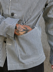 The Real McCOY's U.S. Navy Striped Dungaree Jumper – White/Navy (MJ26004-314)