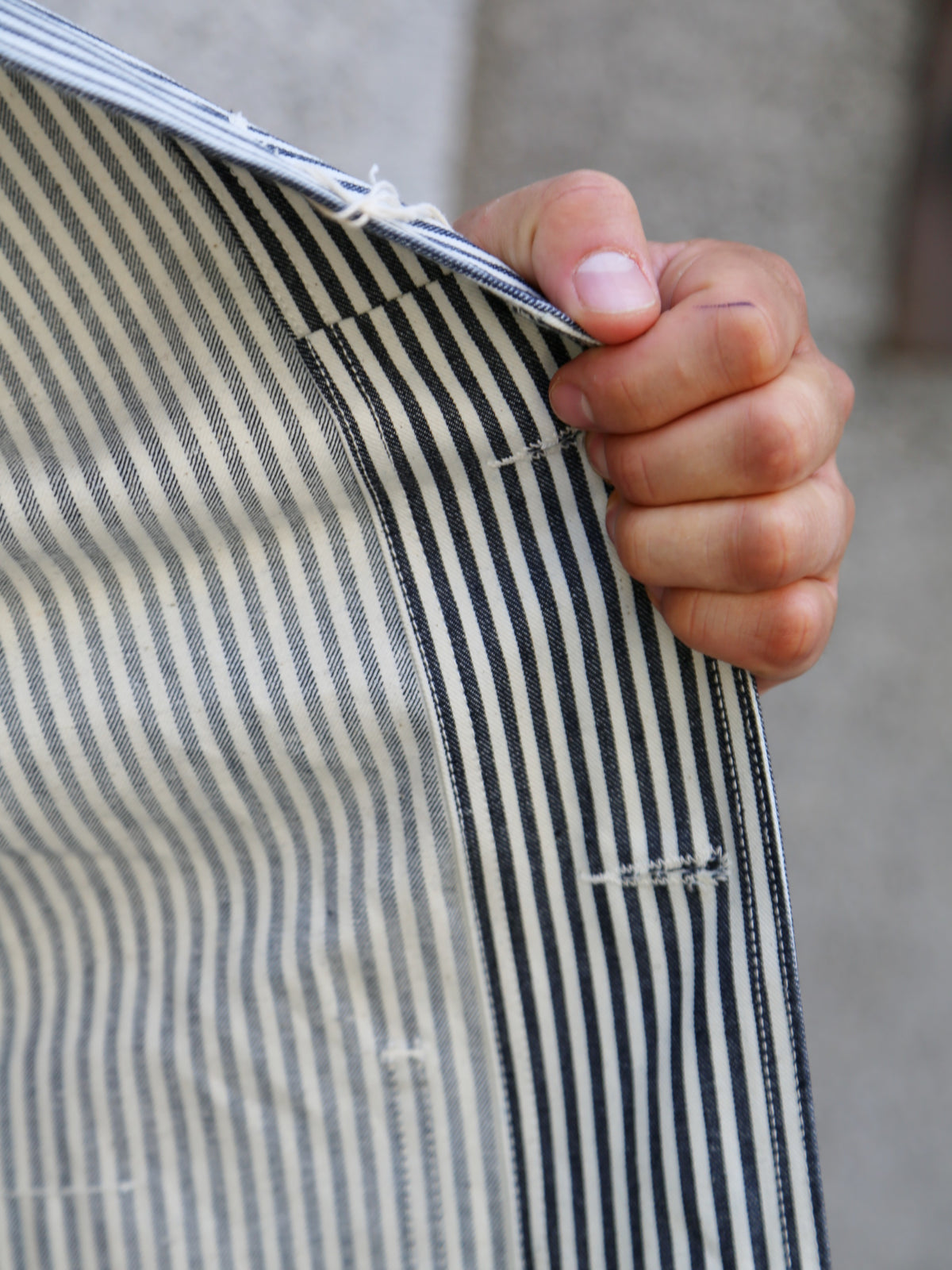 The Real McCOY's U.S. Navy Striped Dungaree Jumper – White/Navy (MJ26004-314)