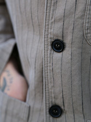 Hansen Garments JOSUF Workwear Blazer – Beige Herringbone Pin (31-57-5)