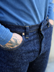 Omoto Denim 16oz Nep Denim Relax Fit Jeans - Indigo (0612)