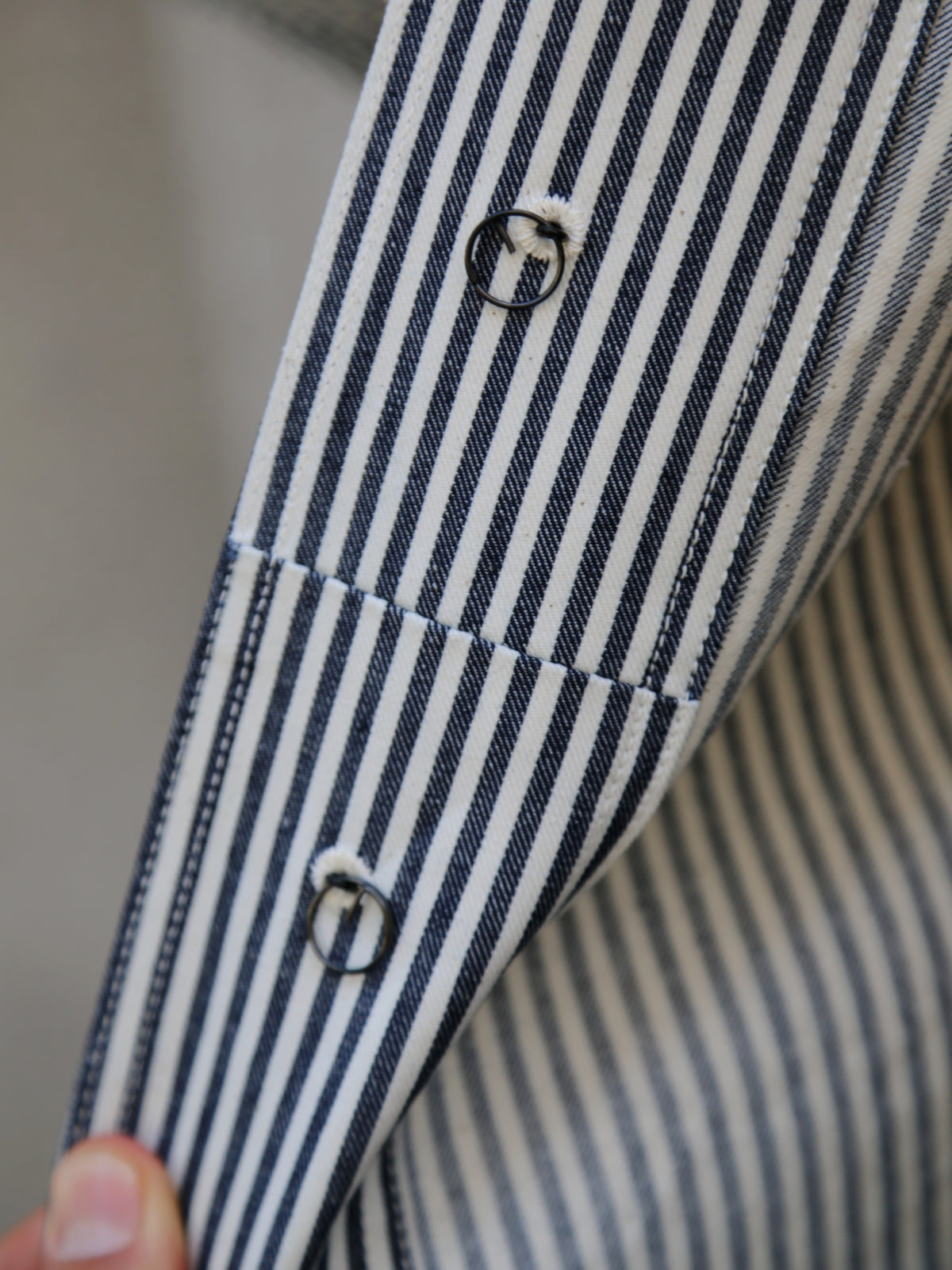 The Real McCOY's U.S. Navy Striped Dungaree Jumper – White/Navy (MJ26004-314)