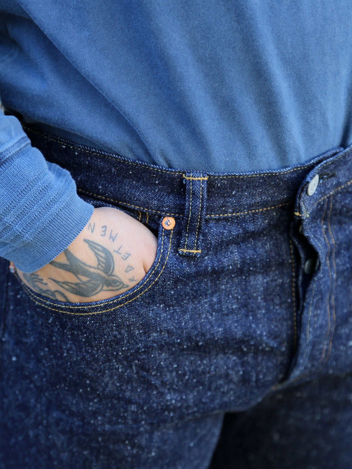 Omoto Denim 16oz Nep Denim Relax Fit Jeans - Indigo (0612)