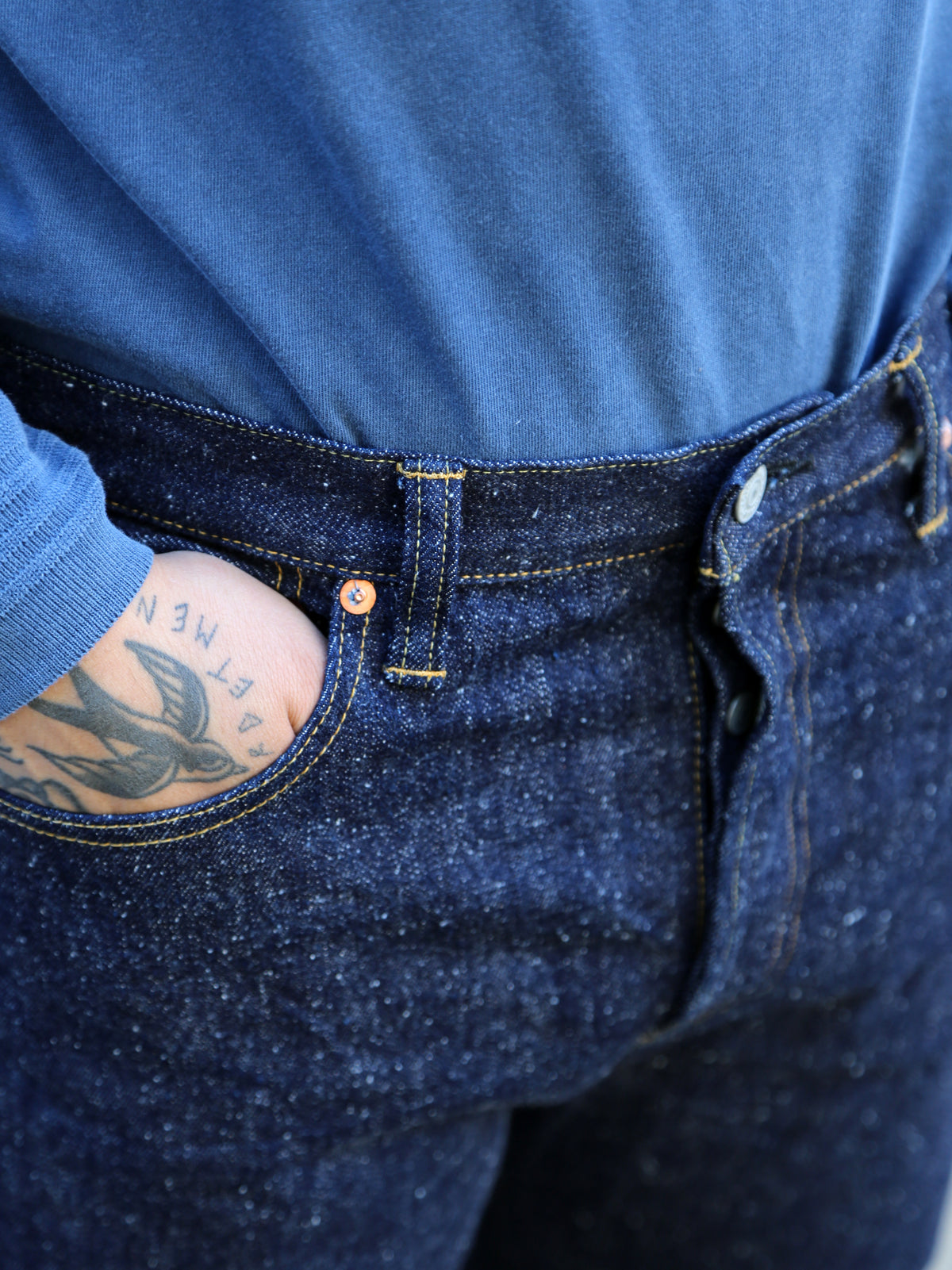 Omoto Denim 16oz Nep Denim Relax Fit Jeans - Indigo (0612)