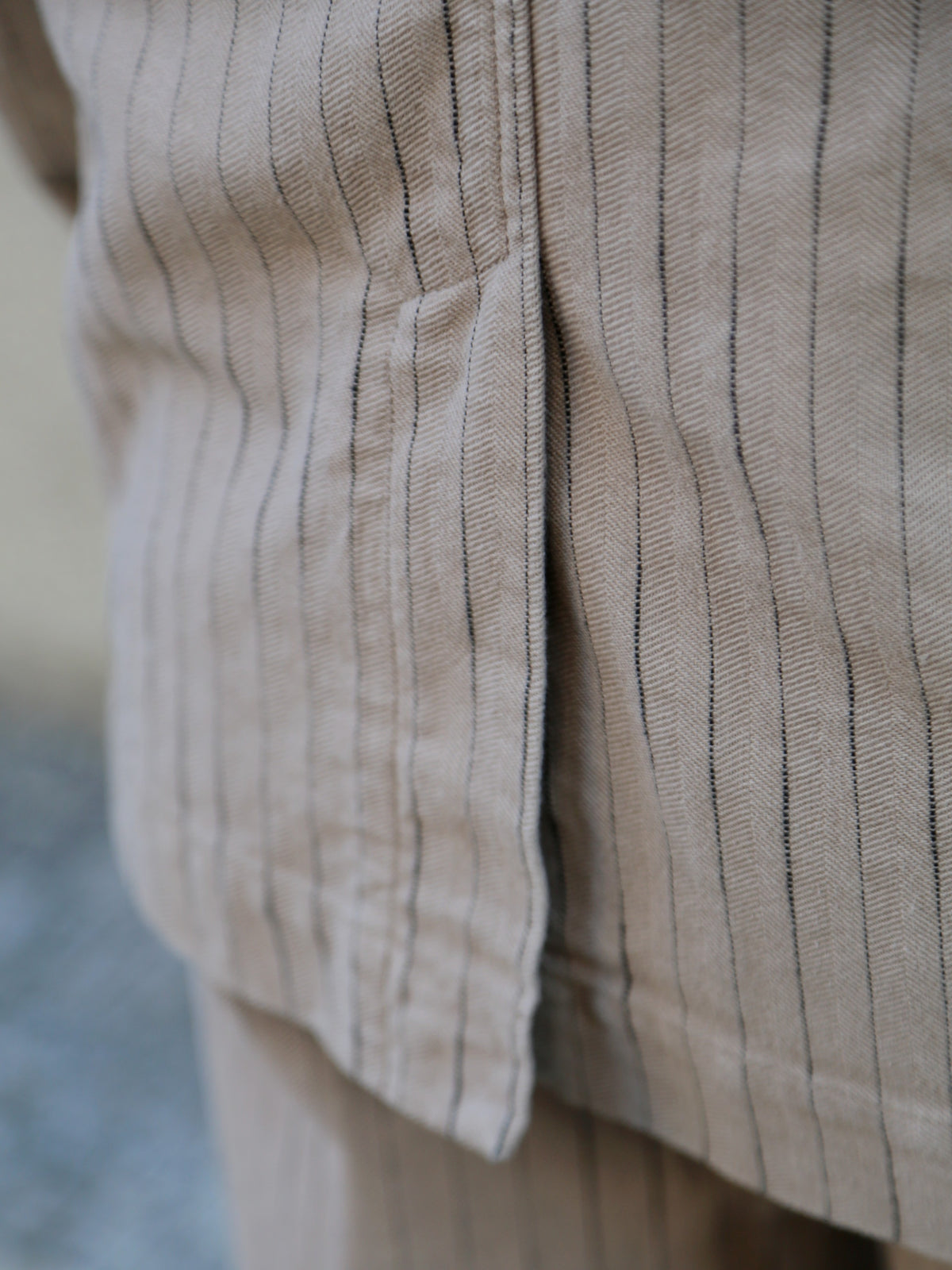 Hansen Garments JOSUF Workwear Blazer – Beige Herringbone Pin (31-57-5)