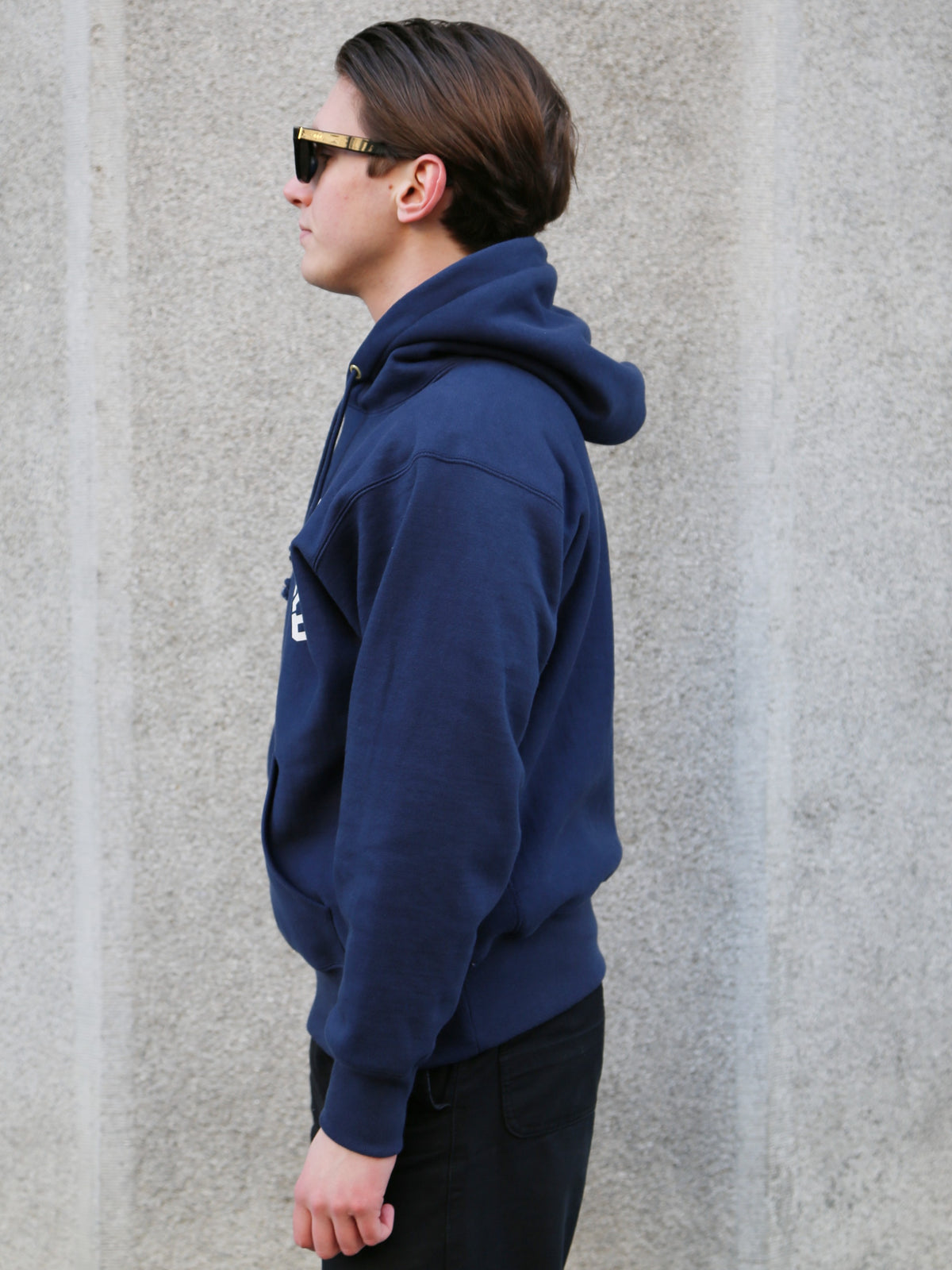 The Real McCoy's Hooded Sweatshirt, Coast Guard – Navy (MC20106)