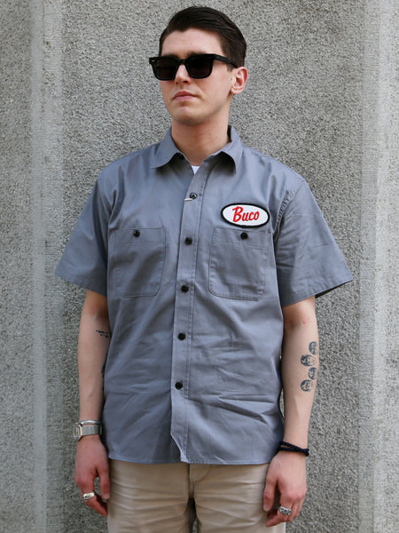 The Real McCOY's Buco Workshirt S/S / Look at How Buco did it! – Cloud (BS26001-024)