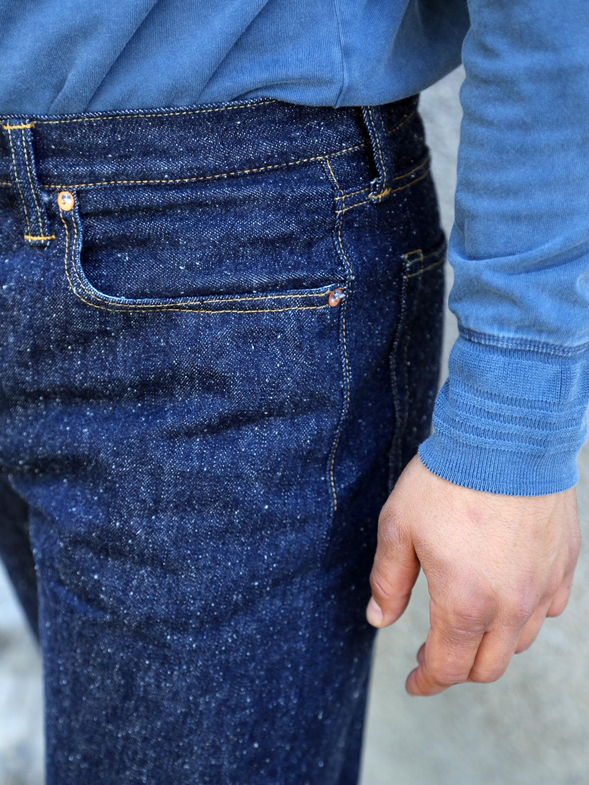 Omoto Denim 16oz Nep Denim Relax Fit Jeans - Indigo (0612)