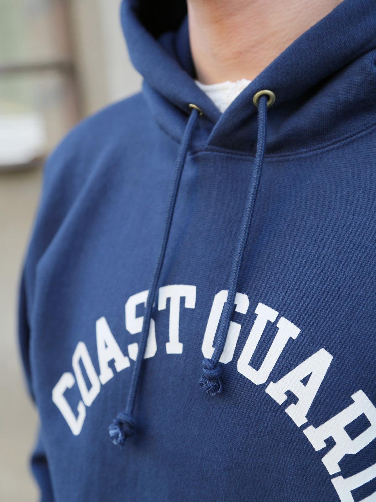 The Real McCoy's Hooded Sweatshirt, Coast Guard – Navy (MC20106)