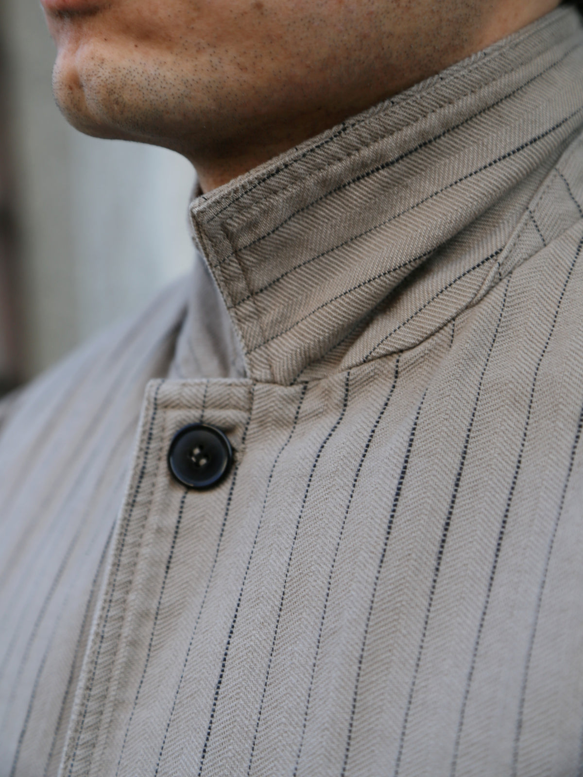 Hansen Garments JOSUF Workwear Blazer – Beige Herringbone Pin (31-57-5)