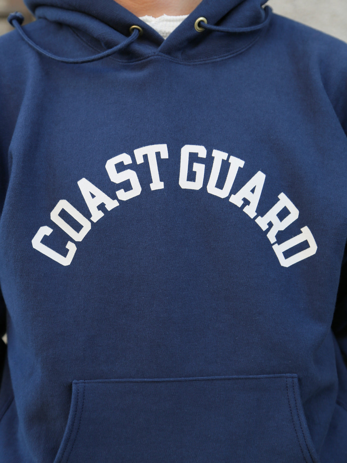 The Real McCoy's Hooded Sweatshirt, Coast Guard – Navy (MC20106)