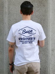 The Real McCOY's Buco Tee / Buco Engineers – White (BC26001-010)