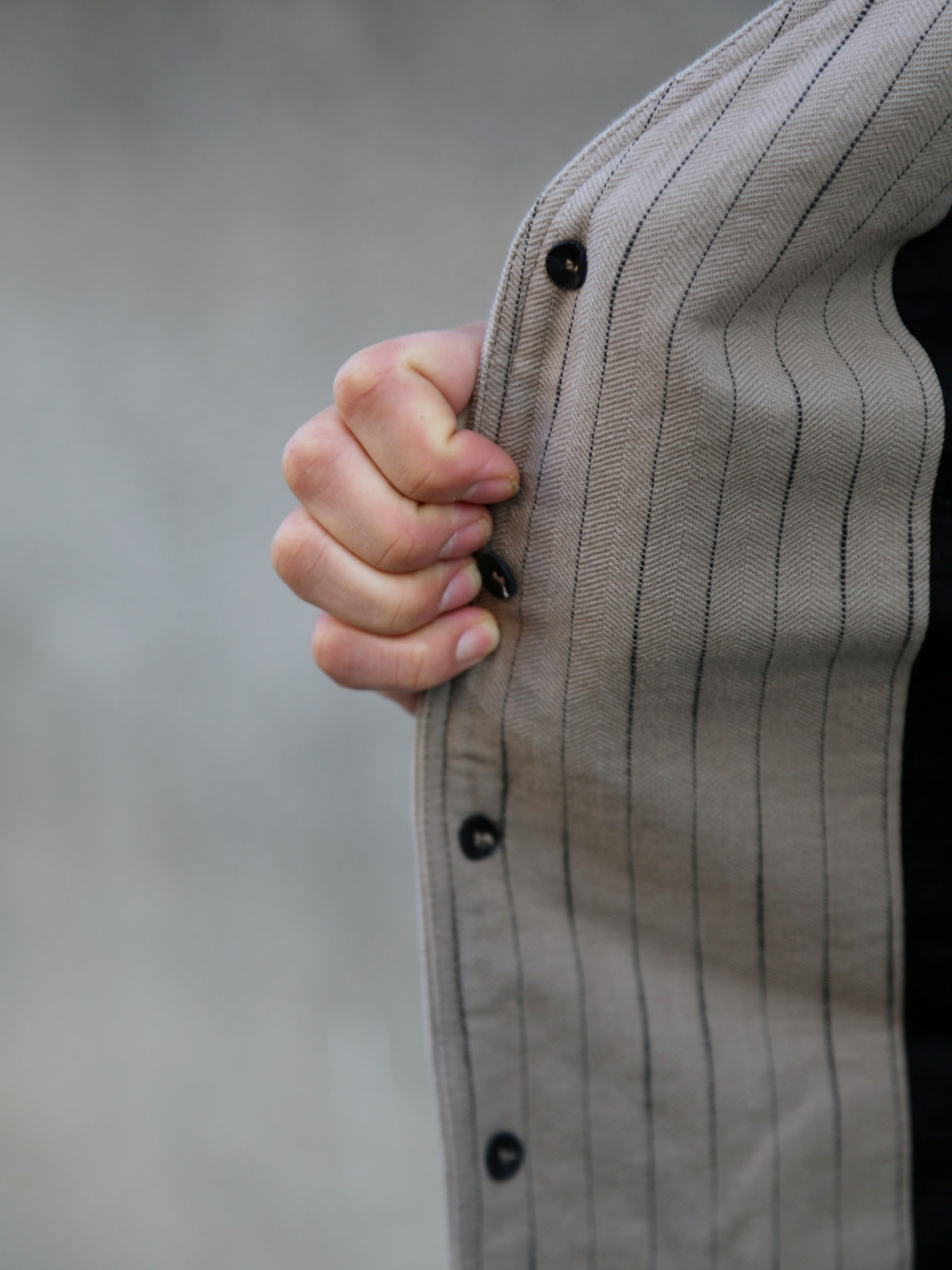 Hansen Garments KNUD Casual Waistcoat – Beige Herringbone (31-57-5)