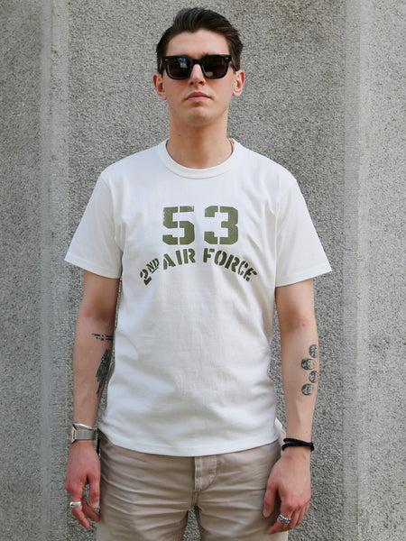The Real McCOY's Military Tee 53rd 2nd Air Force – Milk (MC26016-011)