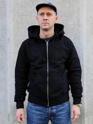 Nudie Jeans Gunde Logo Zip Hoodie – Black (150601)