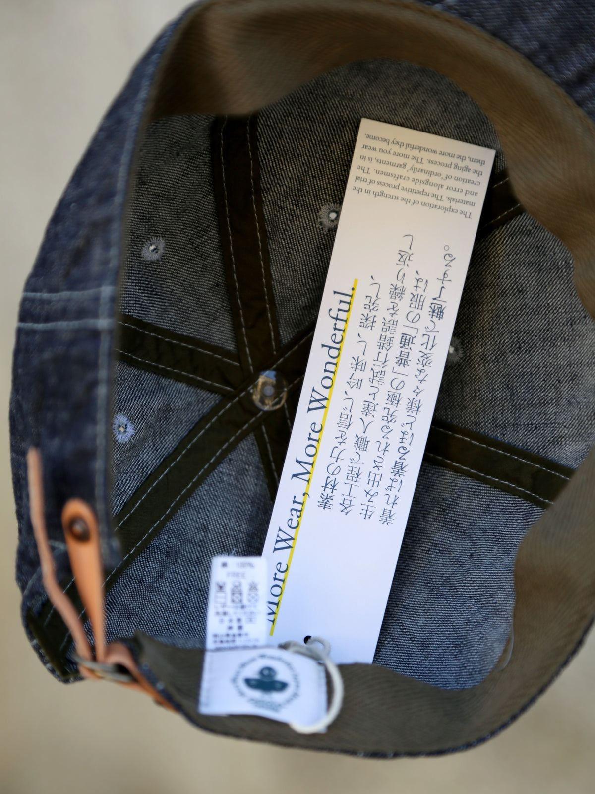 Omoto Denim 10oz Denim 6Panels Cap – Indigo (9000)
