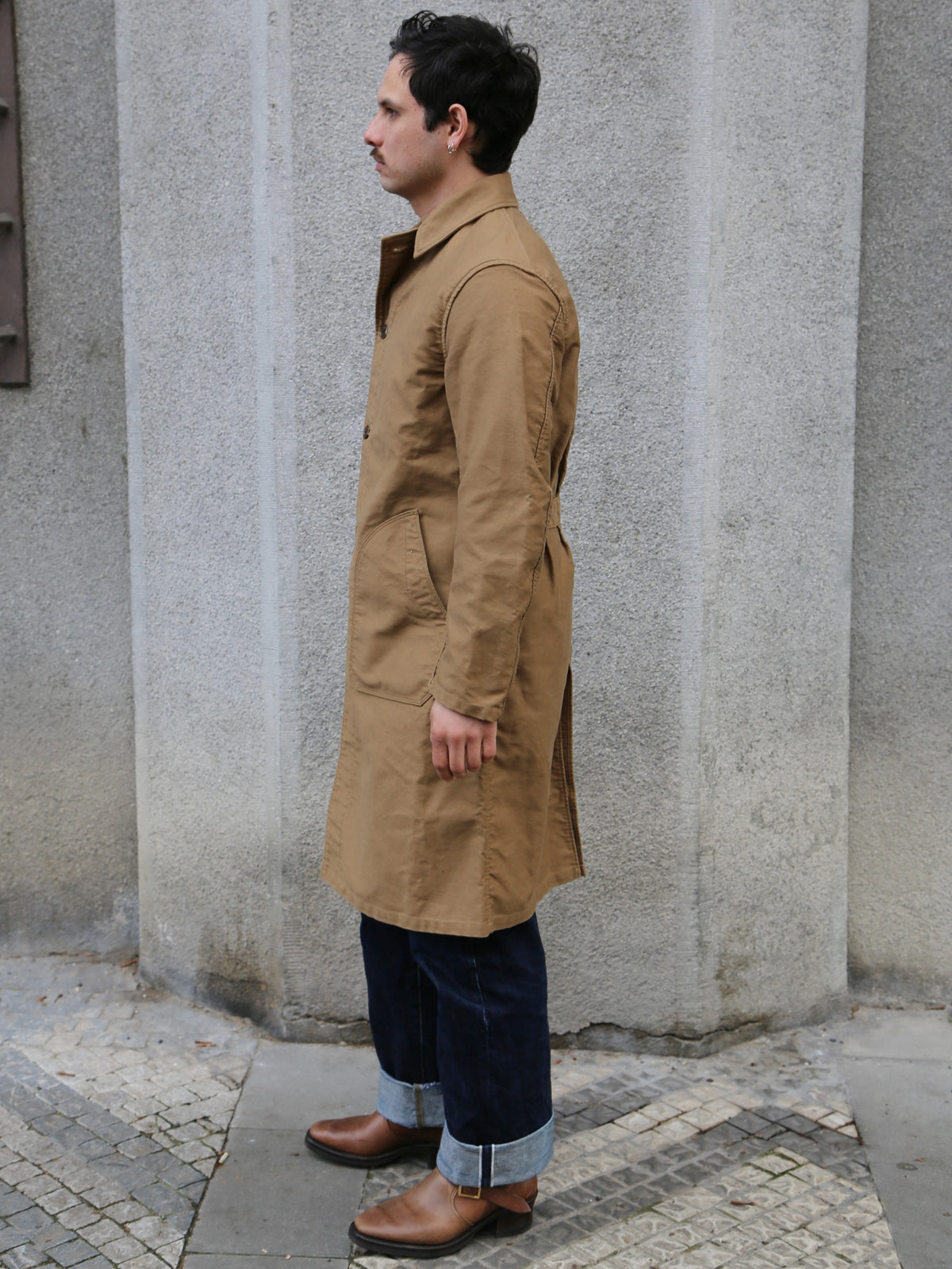 Stevenson Overall Forgewear Mechanic Coat – Camel (FW1-CM)