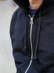 Nudie Jeans Gunde Logo Zip Hoodie – Black (150601)