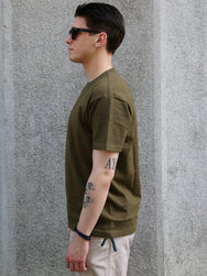 The Real McCOY's Athletic T-shirt / Loop-wheel – Olive (MC19010-150)