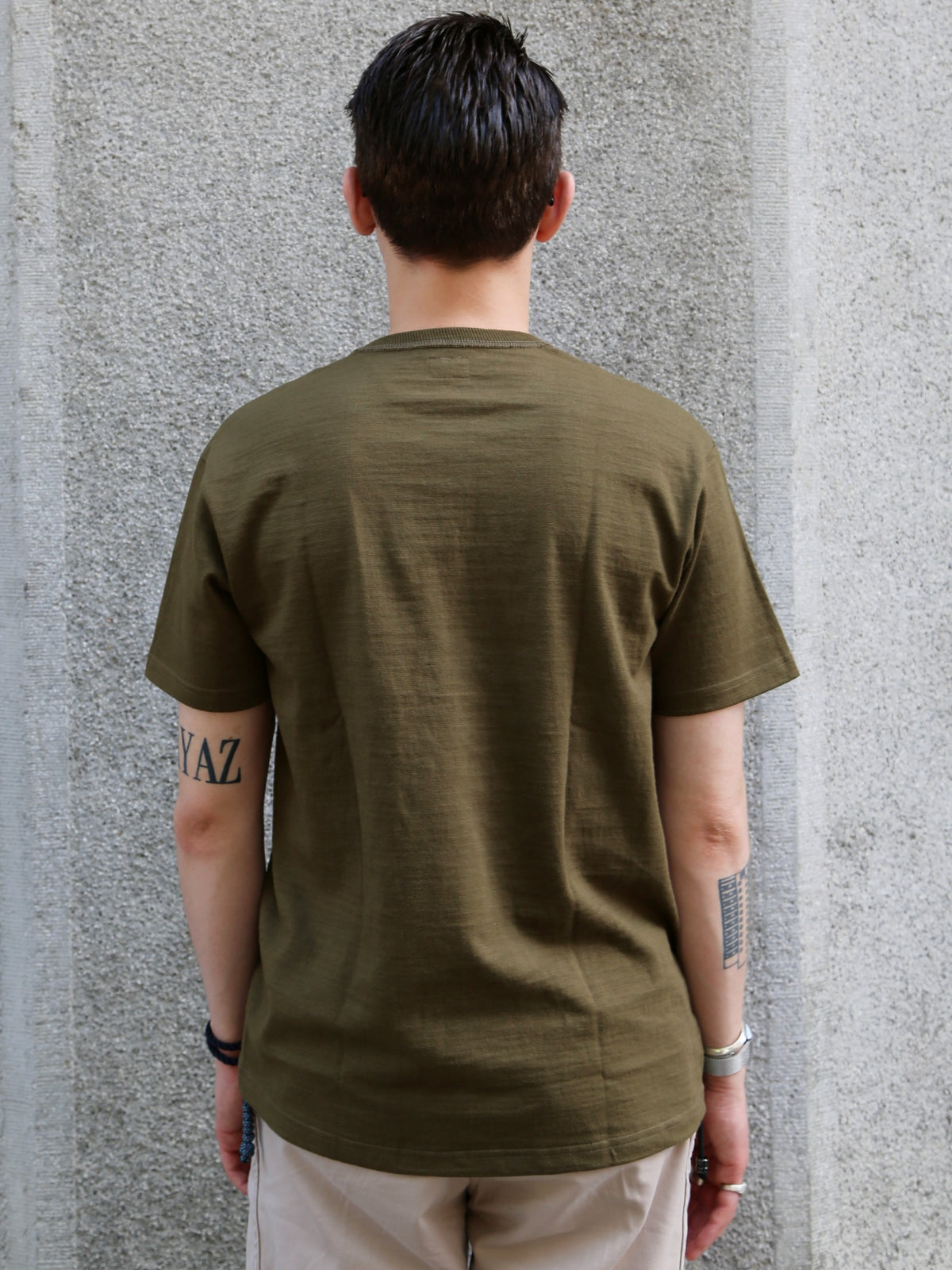 The Real McCOY's Athletic T-shirt / Loop-wheel – Olive (MC19010-150)