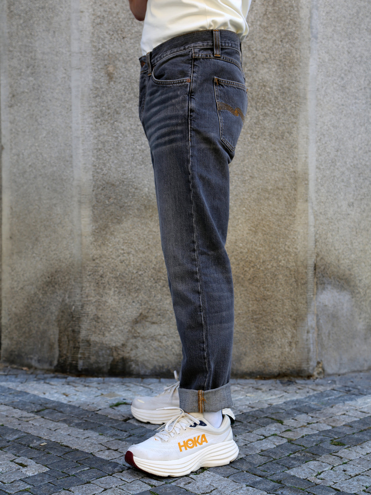 Nudie Jeans Steady Eddie II Grey Crosshatch (114944)