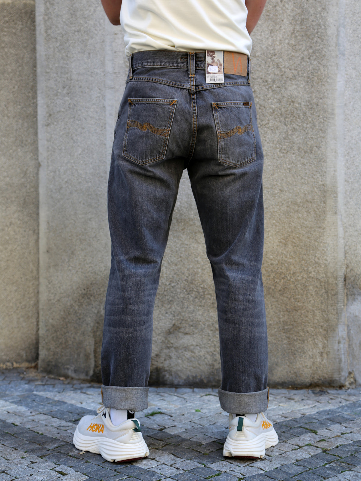 Nudie Jeans Steady Eddie II Grey Crosshatch (114944)