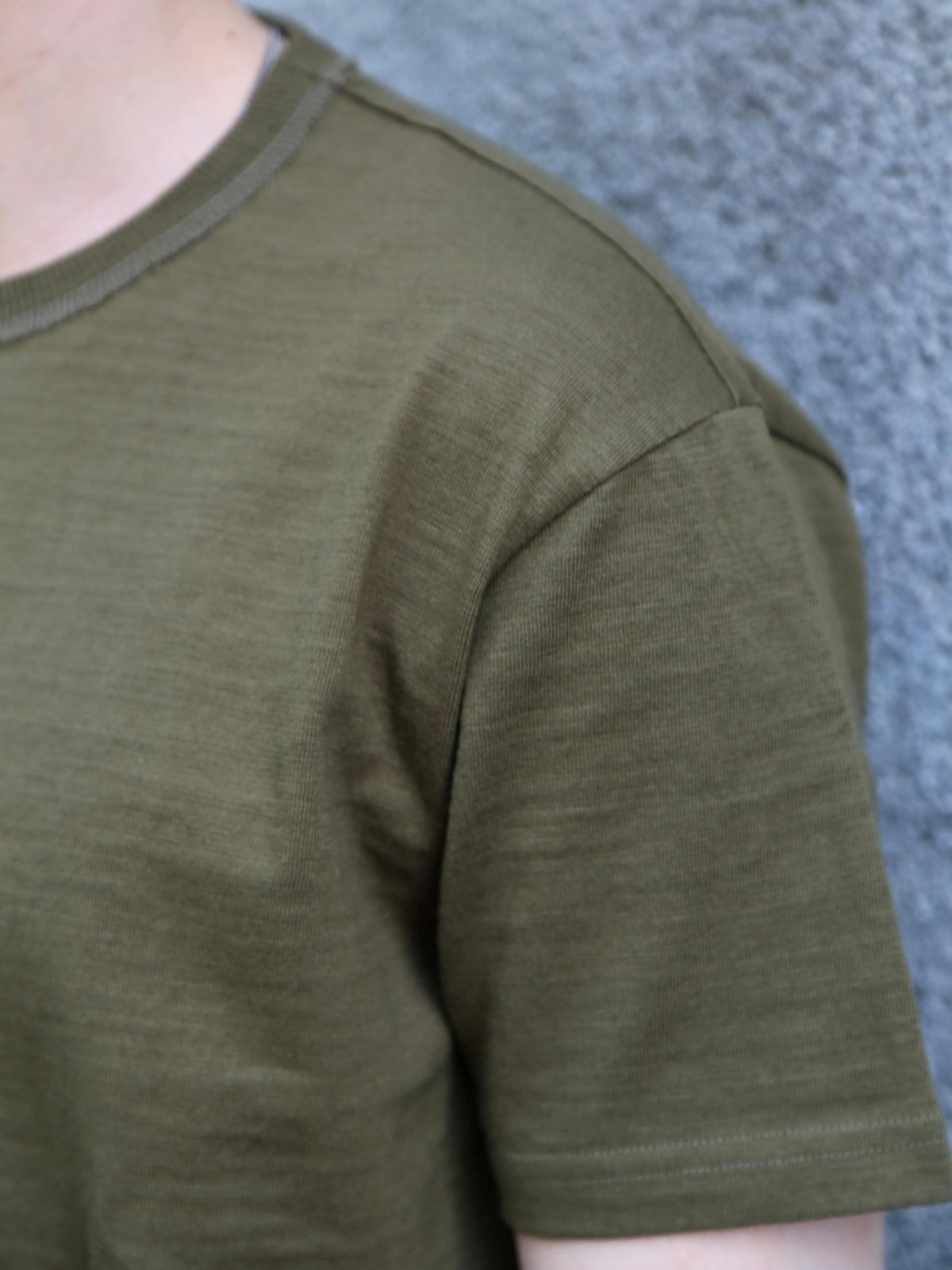 The Real McCOY's Athletic T-shirt / Loop-wheel – Olive (MC19010-150)