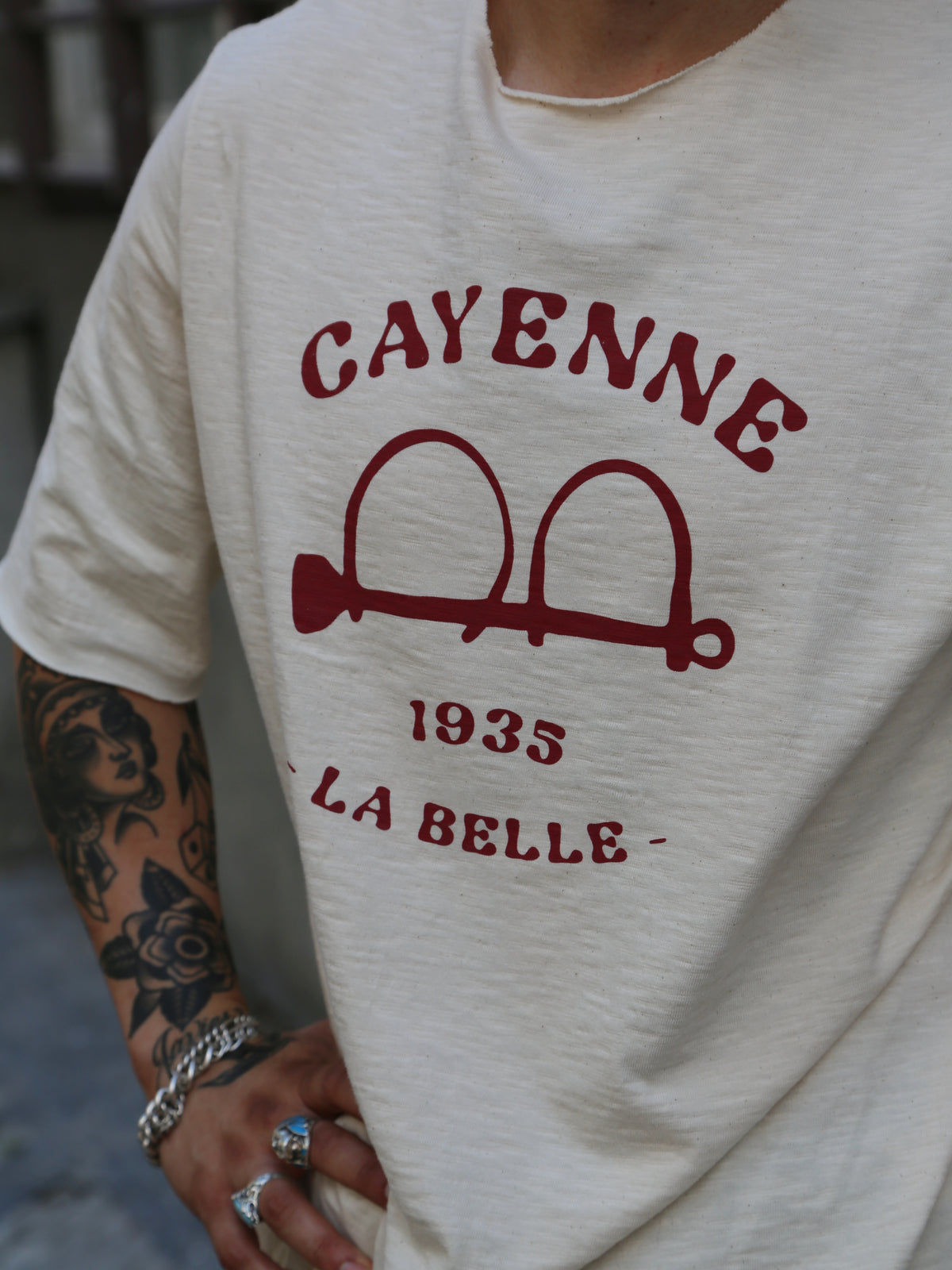 Fleurs de Bagne Le tricot „Cayenne“ MC – Natural