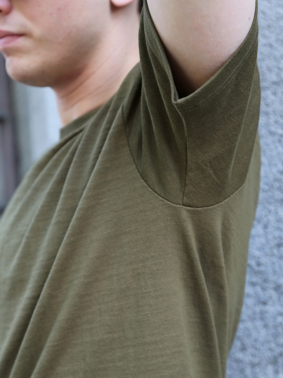 The Real McCOY's Athletic T-shirt / Loop-wheel – Olive (MC19010-150)