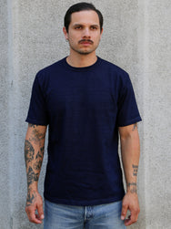 Studio D'Artisan Rope Dyed Tee – Indigo (8199)