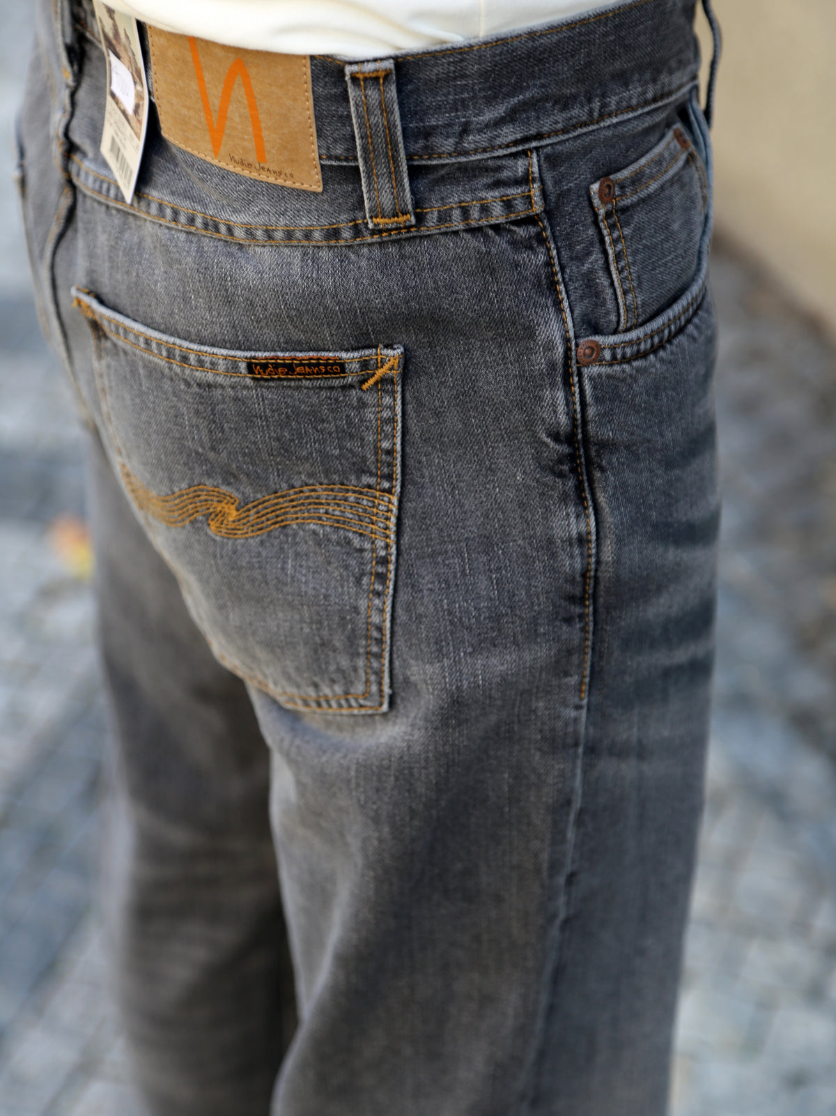 Nudie Jeans Steady Eddie II Grey Crosshatch (114944)