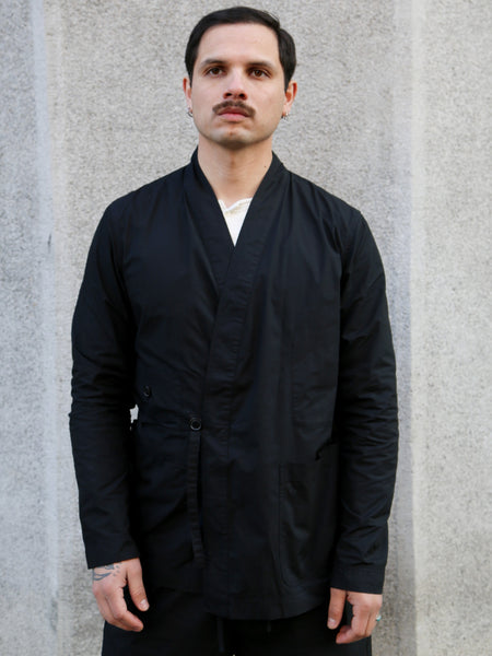 Hansen Garments FOLKE Eastern Style jacket – Black Parachute (31-64-2)