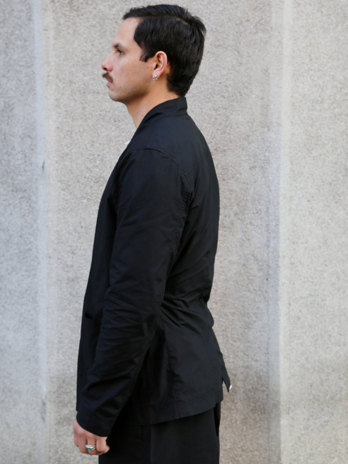 Hansen Garments FOLKE Eastern Style jacket – Black Parachute (31-64-2)