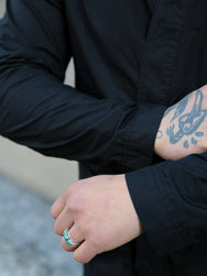 Hansen Garments FOLKE Eastern Style jacket – Black Parachute (31-64-2)