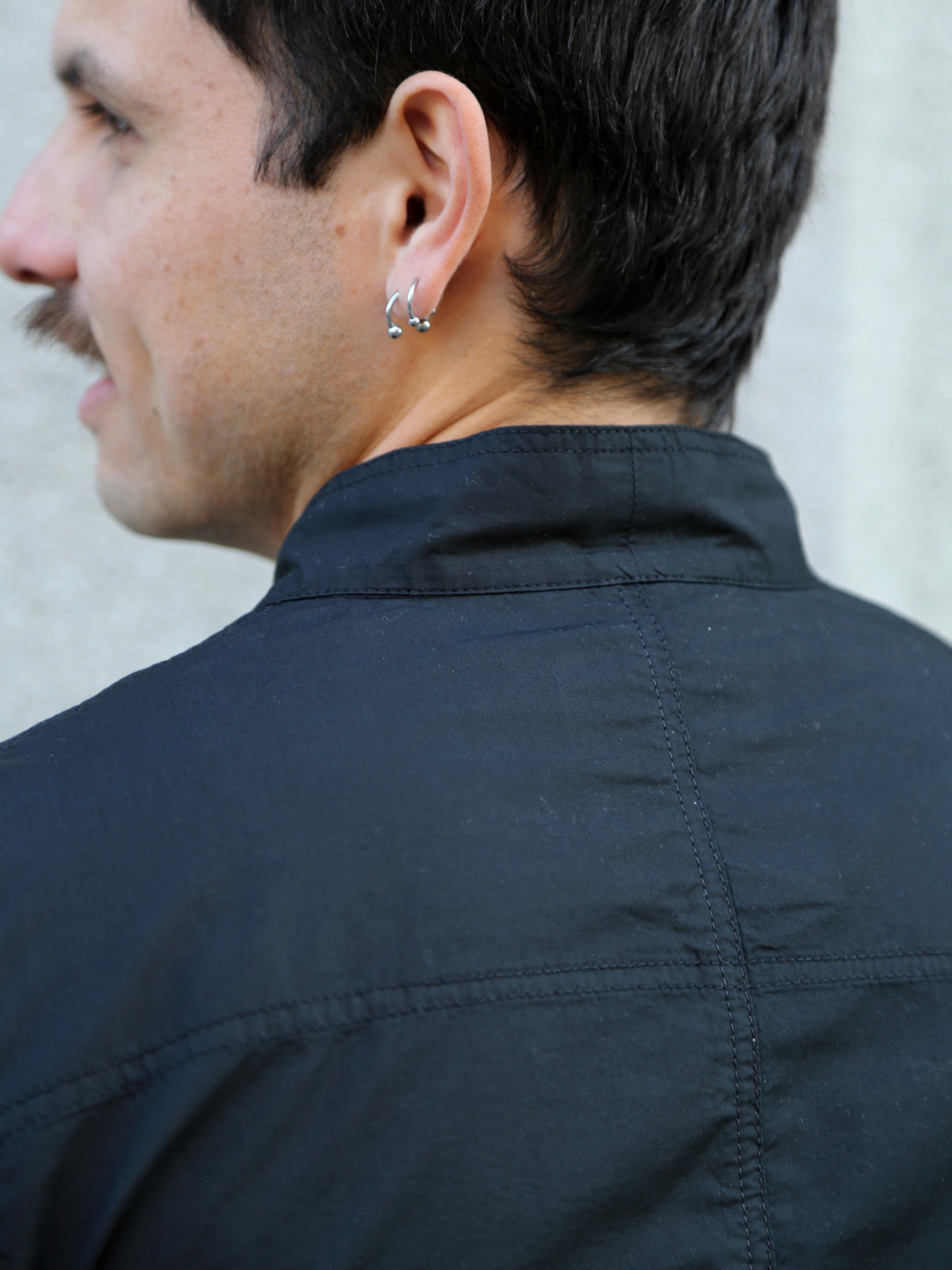 Hansen Garments FOLKE Eastern Style jacket – Black Parachute (31-64-2)