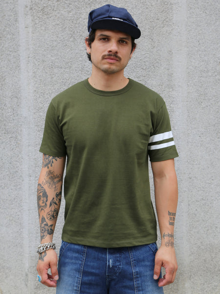 Momotaro 8.5oz Zimbabwe Cotton Short Sleeve T-Shirt – Green (MHTS0002)